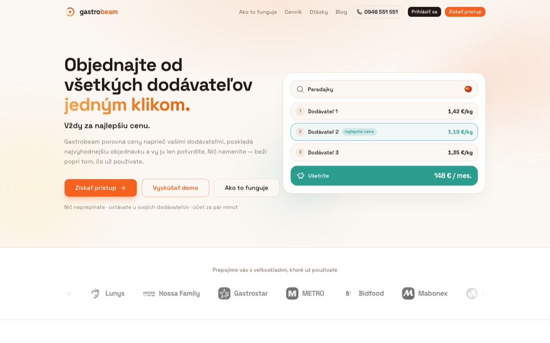 Domovská stránka Gastrobeam