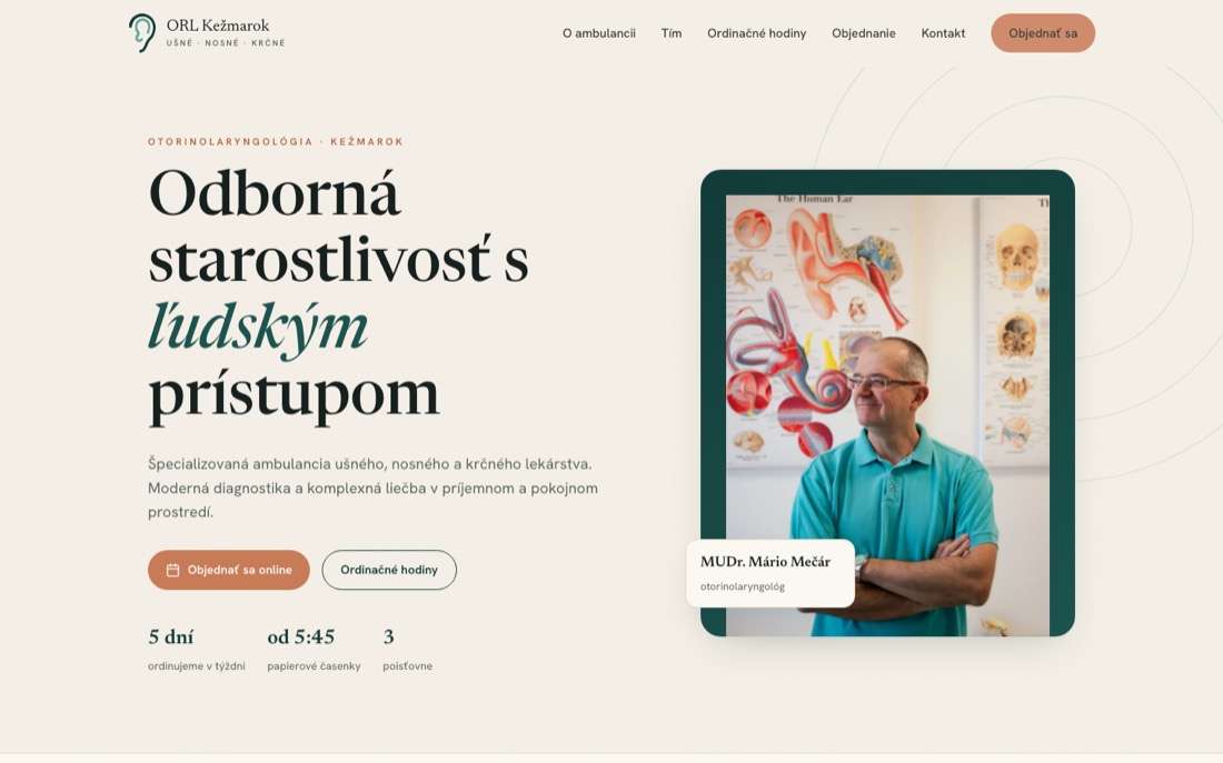 Domovská stránka ORL Kežmarok
